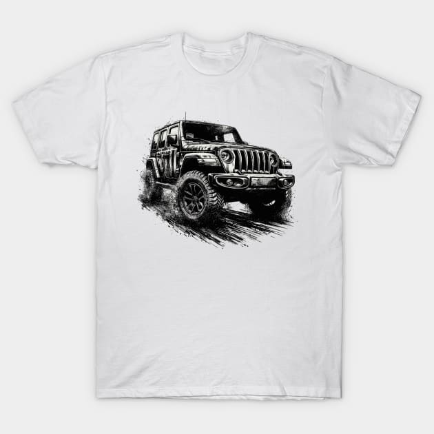 Jeep Wrangler T-Shirt by Vehicles-Art